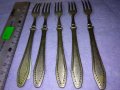 Лот 5 СТАРИННИ ALPACCA Сребърна СПЛАВ АРИСТОКРАТИЧНИ НЕМСКИ ДЕСЕРТНИ ВИЛИЧКИ с МАРКИРОВКА 42190, снимка 10
