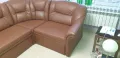Кожен ъглов диван, снимка 4