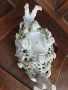 Meissen фигурална ажурна фруктиера 32см/стара Майсен порцеланова жардениера с херувими, снимка 13