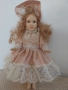 Колекционерска порцеланова кукла от бисквитен порцелан, като нова, снимка 5
