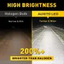 2бр. LED Крушки H4 AUXITO 9003 – 12 000Lm, 6500K (Студено Бяло), Без вентилатор, CanBus, 22W, IP68!, снимка 2