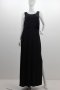 дълга трикотажна черна готик бална рокля с етикет, снимка 1 - Рокли - 35041748