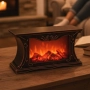 Декоративна LED камина с реалистичен ефект на пламък и жарава, снимка 2