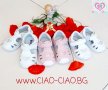 Бебешки Сандали за момиче от Естествена кожа, с брокатено сърце BUBBLE KIDS, снимка 1 - Детски сандали и чехли - 36952828