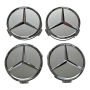 75мм Капачки за джанти за Мерцедес Mercedes-Benz - СВЕТЛО СИВИ, снимка 1
