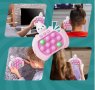 Игра POP IT със светлина и звук за памет и концентрация, Розово Зайче, снимка 1 - Образователни игри - 43667354