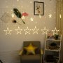 LED Завеса с коледни звезди, снимка 1 - Декорация за дома - 43764576
