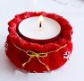 3D Плетено чувалче чувал кесийка Коледна свещ свещник силиконов молд форма калъп гипс кашпа, снимка 1 - Форми - 36795386