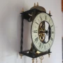 Стенен часовник Hermle,задвижван от тежести, ковано желязо, снимка 9
