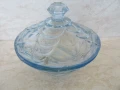 СТЪКЛЕНА ЗАХАРНИЦА С КАПАК - ОТ СОЦА, снимка 2