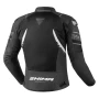 Лятно мото яке за мотор SHIMA MESH PRO Black/White2.0,протектори, снимка 2