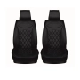 Калъфи за предни седалки, 2бр. протектори от еко кожа, черен цвят, снимка 1