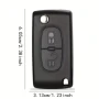Кутийка за ключ с 2 бутона, острие VA2 за Peugeot 207 307 308 407 607 Expert Partner Berlingo Citroe, снимка 2