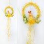 1416 Великденски венец със зайче и моркови украса за врата стена, снимка 3