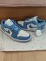 Nike Air Jordan 1 Low Blue unc university blue white обувки Маратонки Кецове номер 43 размер, снимка 1