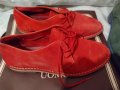 Червени кожени обувки 100 % кожа , снимка 1 - Спортно елегантни обувки - 35613237