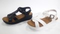 дамски сандали модел 110891 в черно и бяло, снимка 1 - Сандали - 33035042