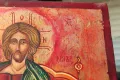 Стара икона ''Христос Пантократор'', снимка 3