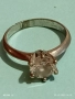 ИЗЯЩЕН Тип ГОДЕЖЕН СРЕБЪРЕН ПРЪСТЕН ЮВРЛИРНО ФАСЕТИРАН КРИСТАЛ SWAROVSKI 49737, снимка 5