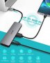 LEVIN USB C Hub 7 в 1 USB-C към 4K HDM, 2 USB 3.0, SD/TF четец на карти, Type C PD - 100W, снимка 2