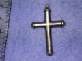 СТИЛЕН СРЕБЪРЕН ВИНТИДЖ АРТ КРЪСТ СРЕБРО ВИСОКА ПРОБА РЪЧНА ИЗРАБОТКА 18732, снимка 12