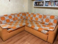 Ъглов диван с функция сън, снимка 1