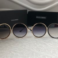 Dolce & Gabbana DG Дамски слънчеви очила кръгли овални, снимка 10 - Слънчеви и диоптрични очила - 38832189