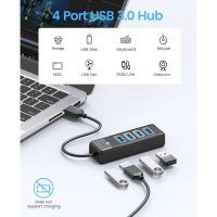 3997 4-портов USB HUB 3.0 с Висока Скорост 5Gbps, снимка 10 - Друга електроника - 44906664