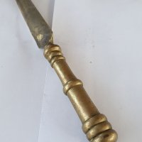 Антикварен бронзов нож за писма , снимка 4 - Антикварни и старинни предмети - 38506852