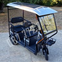 Соларна електрическа триколка скутер за трима B10 2г Гаранция, снимка 2 - Инвалидни скутери - 40881933
