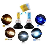 Комплект LED Лед Диодни Крушки за фар X3 H1 - 50W, 12000 Lm Над 200% по-ярка светлина. , снимка 2 - Аксесоари и консумативи - 27271624