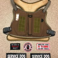 Военна жилетка за кучета за обучение на ходене, S, армейско зелено, снимка 6 - За кучета - 43185309