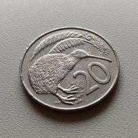 20 цента 1988 Нова Зеландия, снимка 1 - Нумизматика и бонистика - 40404091