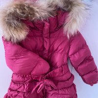 Зимно детско яке с естествен пух на качулката, снимка 7 - Бебешки якета и елеци - 43086239