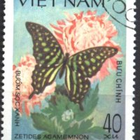 Клеймованa маркa Фауна Пеперудa 1983 от Виетнам, снимка 1 - Филателия - 39656336