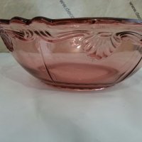 Стъклена  купа фруктиера цветно стъкло , снимка 2 - Антикварни и старинни предмети - 26616589