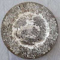 Винтидж английска чиния от Железен камък, снимка 5 - Чинии - 36979347