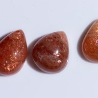 3 броя слънчев камък конфети 13.8ct капка кабошон #3, снимка 1 - Други - 43093474