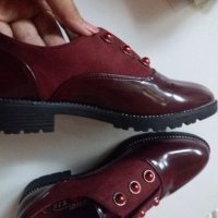 Нови дамски обувки бордо № 37, снимка 8 - Дамски ежедневни обувки - 26740117