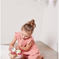 Нов Детски комплект за чай Дървени играчки за деца 2+ години игра, снимка 5 - Образователни игри - 40056660