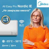 Инверторен стенен климатик Midea All Easy Pro Nordic MSEPCU-18HRFN8-QRD0GW Енергиен клас: A+++/A++, снимка 10 - Климатици - 38342150