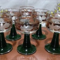 Френски кристални чаши , снимка 1 - Антикварни и старинни предмети - 43342818