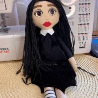 Wednesday Addams кукла, Уензди  Адамс , Уенздей , снимка 9 - Плюшени играчки - 41407845