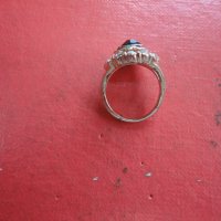 Позлатен пръстен с камъни , снимка 3 - Пръстени - 43208733
