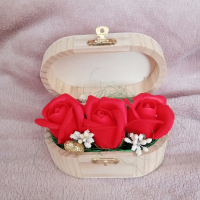 Декорация с ароматни сапунени рози , снимка 2 - Изкуствени цветя - 44876254
