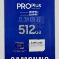 Карта памет Samsung 512GB micro SD Card PRO Plus, снимка 1 - Карти памет - 39432951