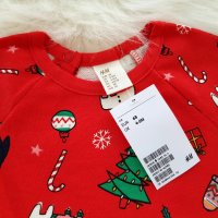 Коледен комплект H&M 3-6-9-12-18-24 месеца, снимка 4 - Комплекти за бебе - 26654061