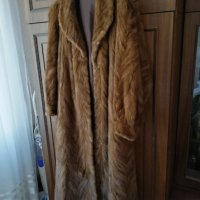 Дълго палто от норка, снимка 1 - Палта, манта - 27297266