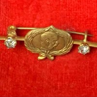 Стара брошка Франц Йосиф-Царство България, снимка 1 - Други ценни предмети - 36954156