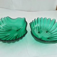 купички цветно зелено стъкло , снимка 4 - Антикварни и старинни предмети - 27472839